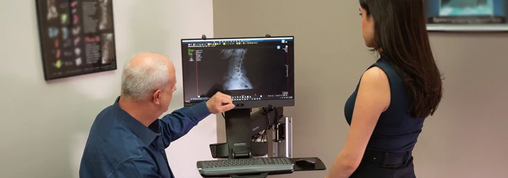 Chiropractor Corona CA Matthew Richter Explaining X-Rays